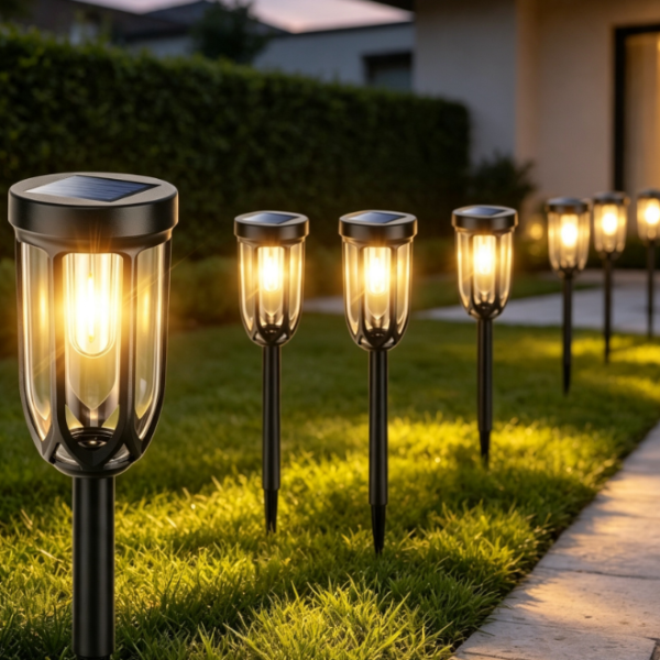 High-Brightness Waterproof Solar Ground-Stake Landscape Path Light